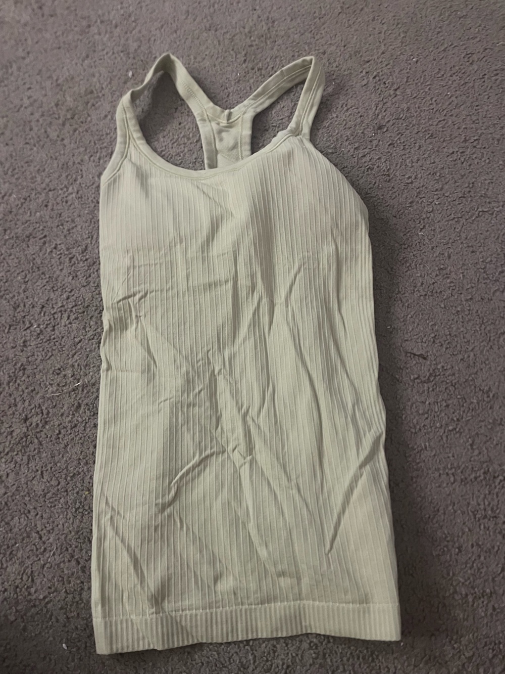 lululemon athletica Ribbed Light Sage Tank Top